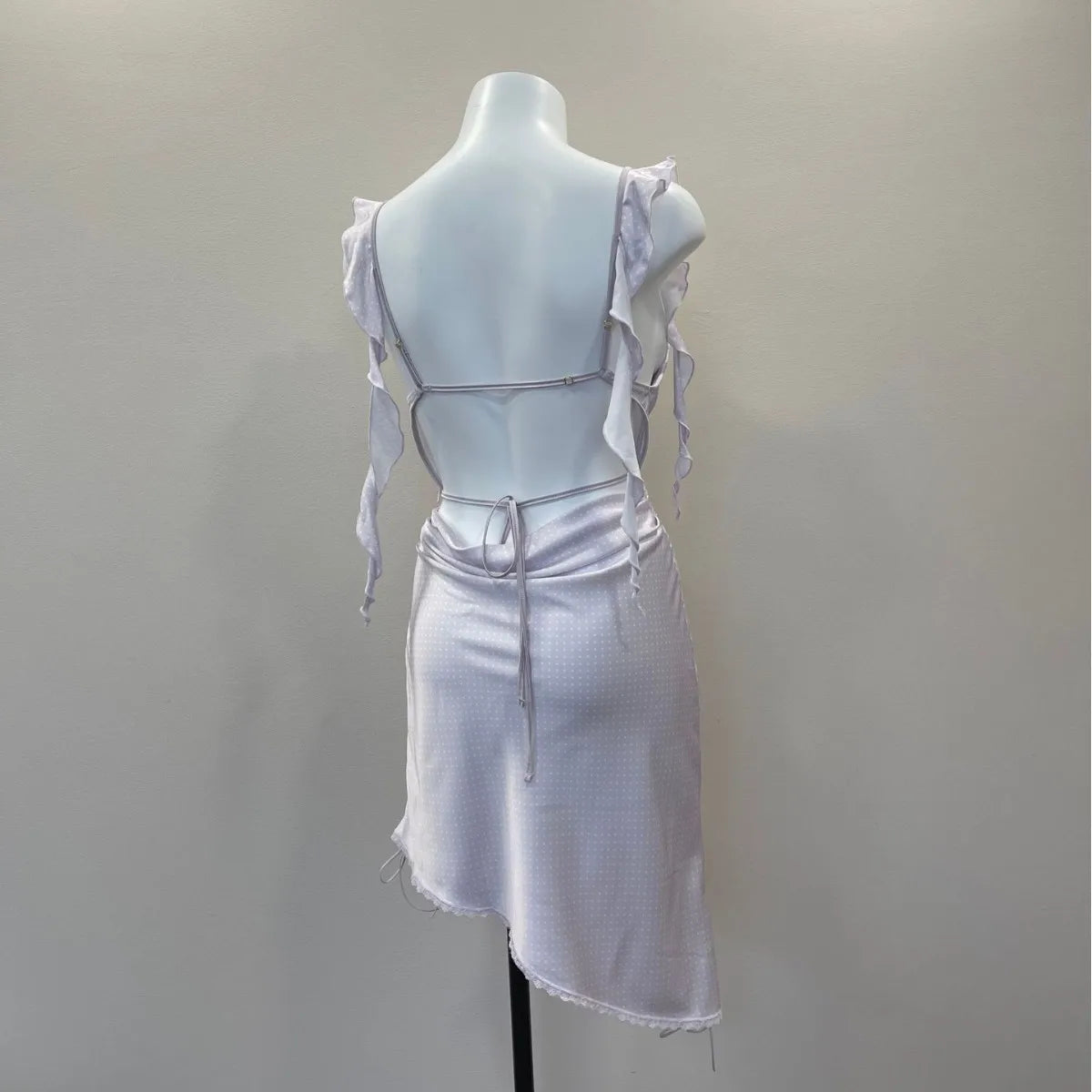 LIZAKOSHT  -  French Nightdress Swinging Neck Satin Suspender Dress Slim Waist Backless Nightwear Tessal Strap Nightgowns Women's Sleepwear