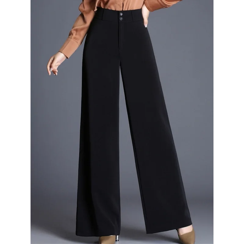 LIZAKOSHT  -  New Wide-leg Pants Suit High-end Women's Casual Loose High Waist Drooping Big Feet