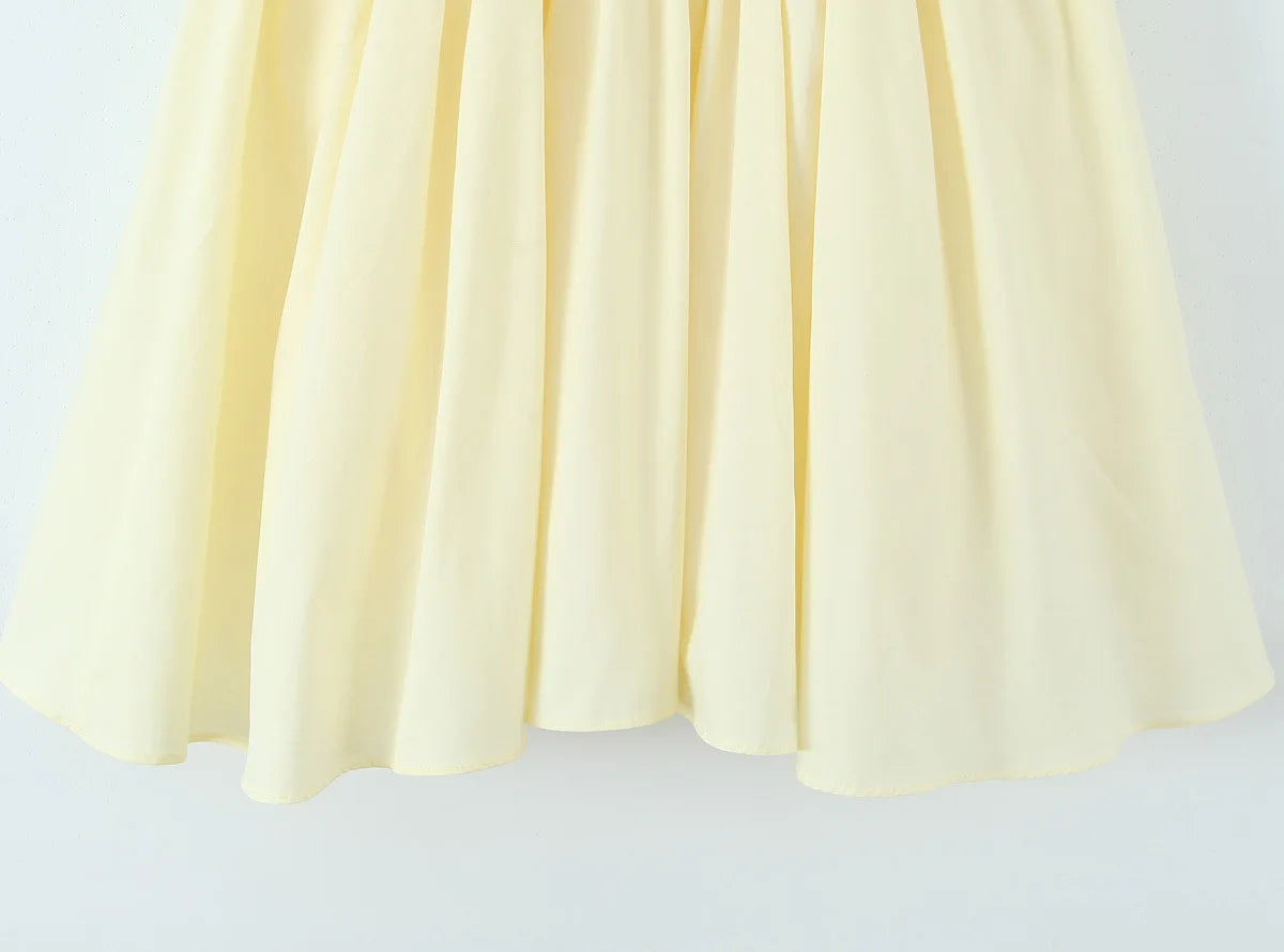 LIZAKOSHT  -  Fashion Embroidery Summer Sweet and Spicy Lace Stitching Embroidery Waist Strap Small Skirt