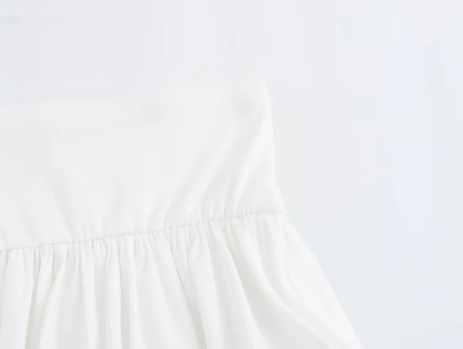 LIZAKOSHT  -  Women White Flower Bud Shorts Skirts New Fashion Street Solid Color Simple Lantern Mini Slim-fit Skirts for Women Clothing