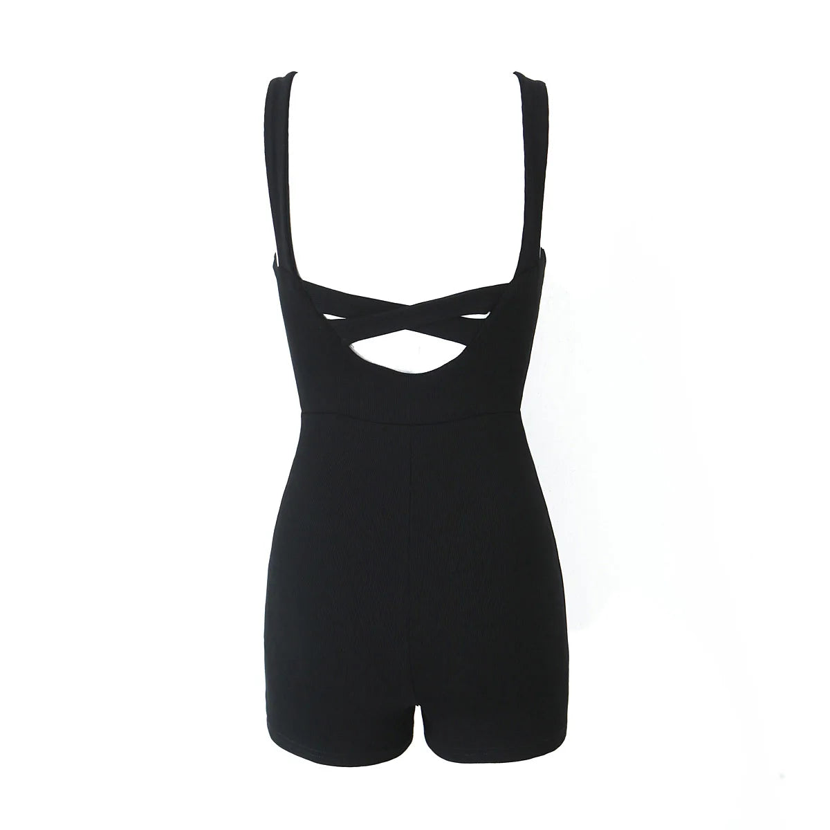 LIZAKOSHT  -  One piece romper for women hot bodysuit bodycon baddie outfits for woman sexy lingeries for woman backless criss cross black