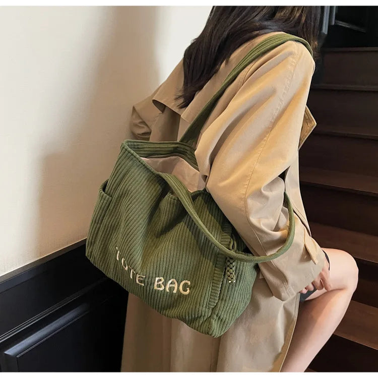 LIZAKOSHT  -  Versatile Large Capacity Top Handle Bag Stylish Plush Tote Bag High End Fashionable Shoulder Bag