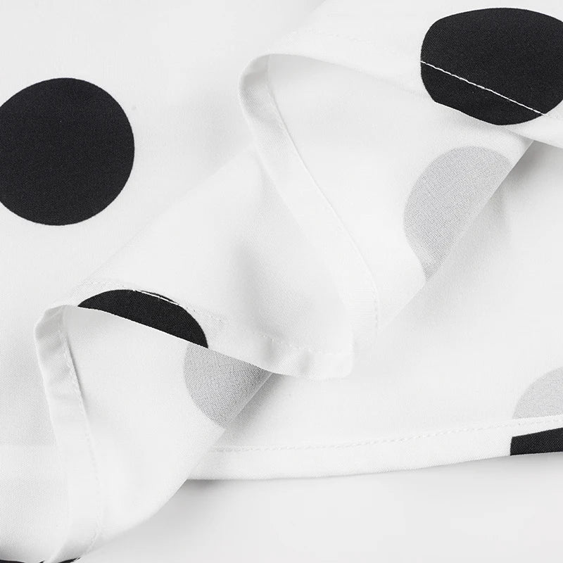 LIZAKOSHT  -  Elegant Polka Dot Print Skirts Casual Women's Low Waist A-line Skirts Streetwear Vacation Summer Clothes