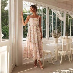 LIZAKOSHT  -  Hot Summer Style Fashion, High-end Feeling, Camisole, Gentle Style Dress, Women's French Style Dress