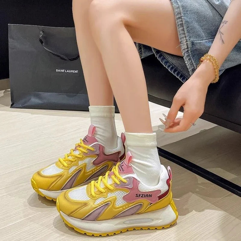 LIZAKOSHT  -  Woman Footwear Light Athletic Shoes for Women Lace Up Sneakers Sports Stylish Designer Luxury New Arrival 2024 A On Sale Cheap H