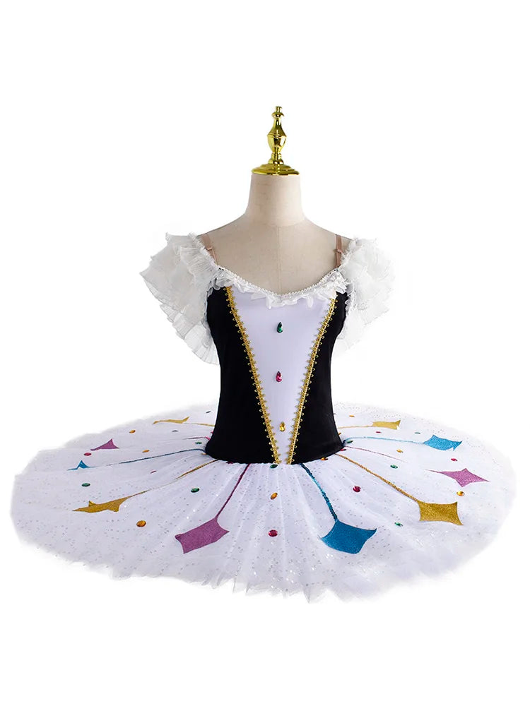 Children Professional Ballet Tutu For Kids Girls Red Swan Lake Ballet Dance Clothes Adult Pancake Ballerina Figure Skating Dress