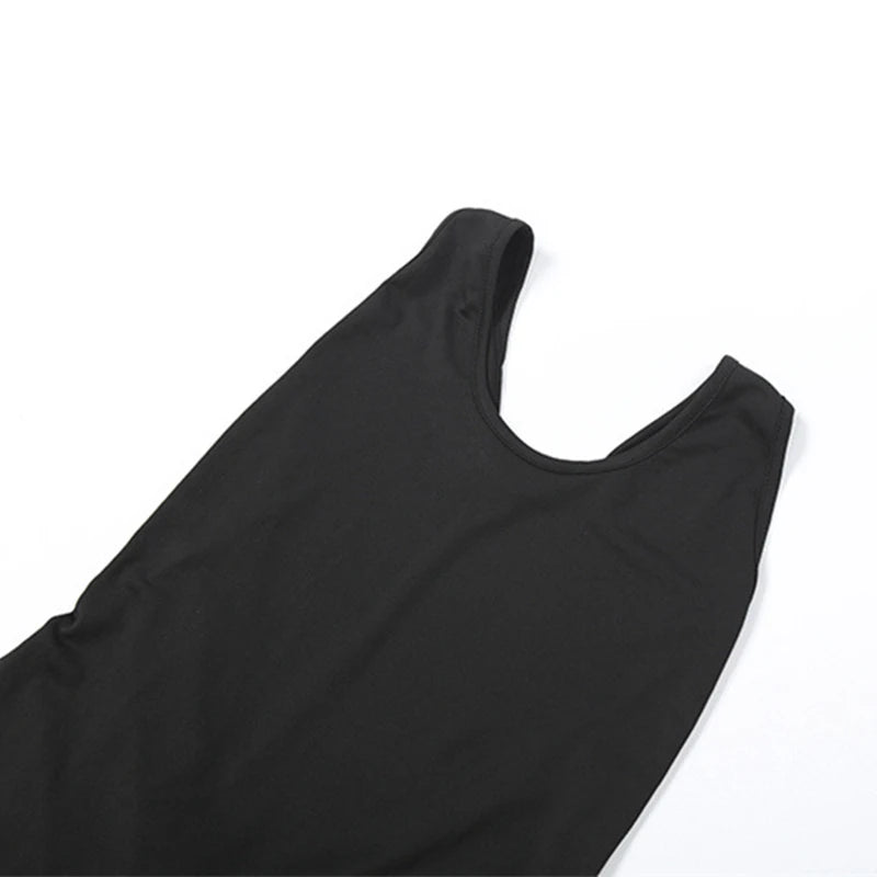 LIZAKOSHT  -  Party Nightclub Evening Irregular Vestidos Women's Sexy Stylish Open Back Halter U Collar Sleeveless Draped Slit Long Dress