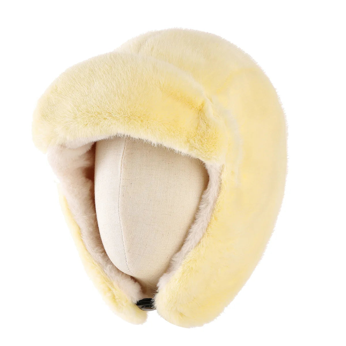 LIZAKOSHT  -   Women Men Winter Faux Fur Trapper Hat Warm Plush Earflap Hat Windproof Buckle Russian Ushanka Ski Snow Cap for Cold Weather