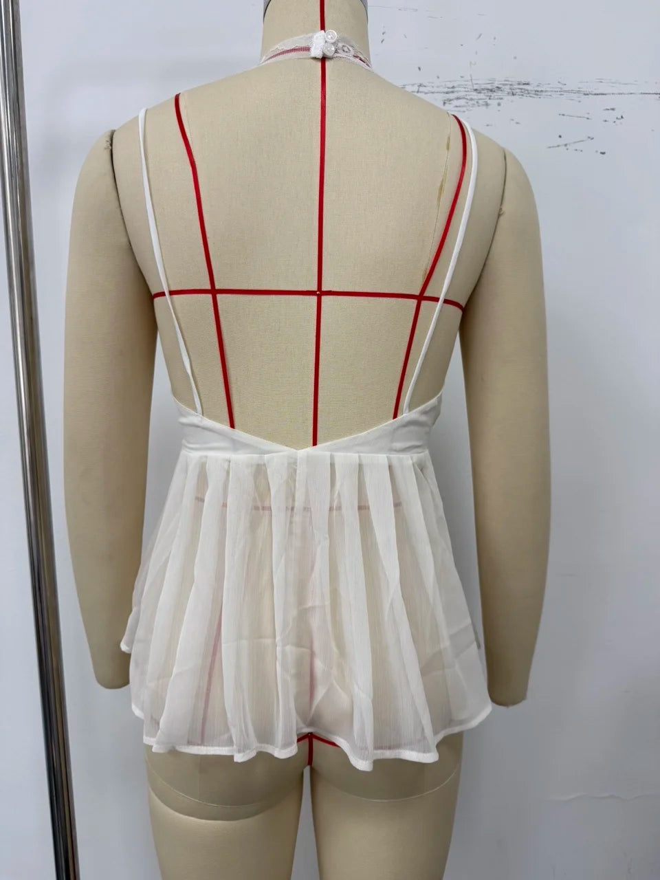 LIZAKOSHT  -  Women Lace Patchwork Top Choker Vest Spaghetti Strap V Neck Sheer Tops Flowy Sleeveless Tank Summer Suit Casual Wear Street Look