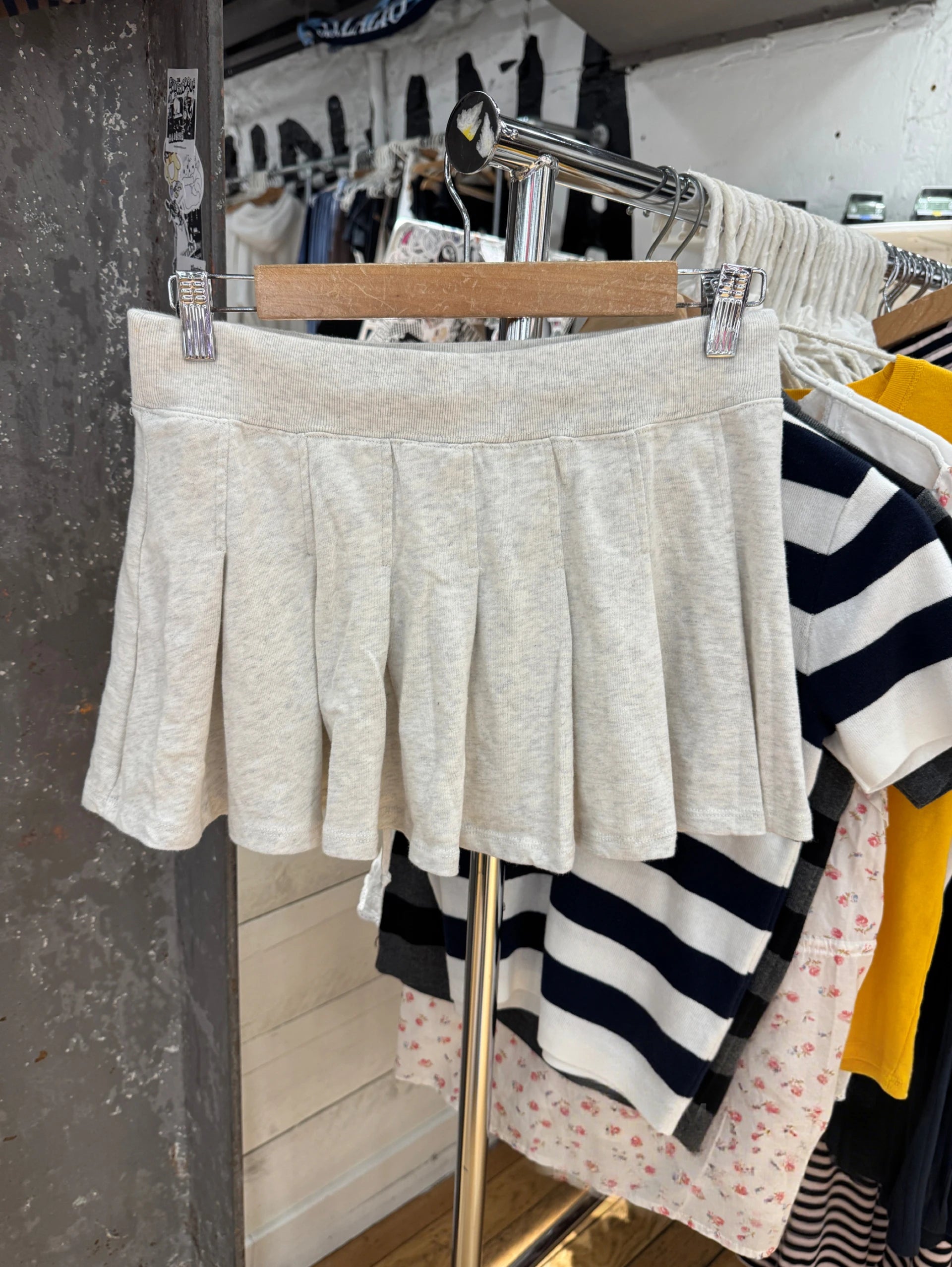 LIZAKOSHT  -  Drawstring Gray Mini Pleated Skirt Women Summer Elastic Waist Simple A-line Faldas Sweet Preppy Style Solid Sport Short Skirts