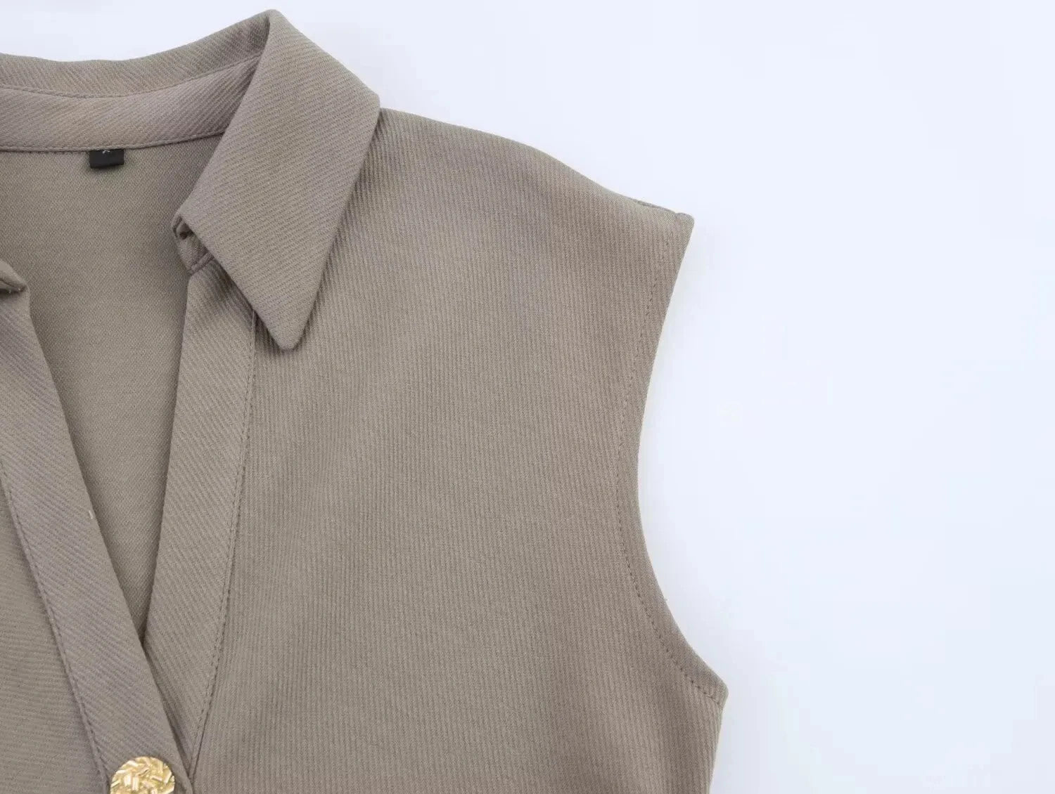 LIZAKOSHT  -  Elegant Long Dress Women 2025 New Summer Chic Sleeveless Ruched Single Breasted Midi Dresses Office Lady Vintage Causal Dress