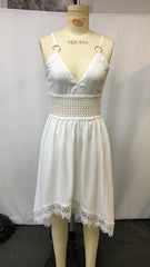 LIZAKOSHT  -  Retro Western Cowboy Style Women's Casual Suspenders Dress with Buttons Vintage Denim Pinafore Jumper Overalls for Ladies Fashio