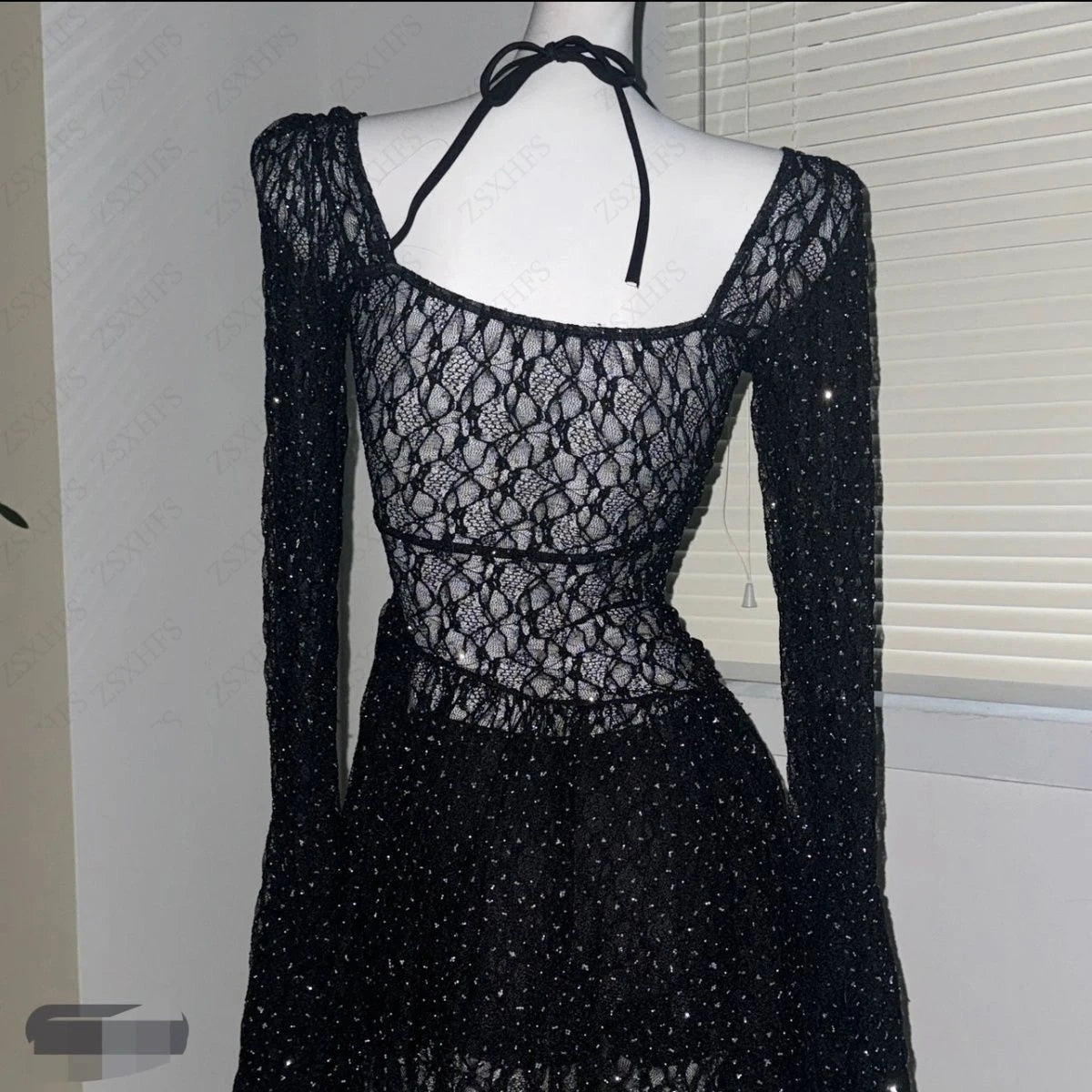 LIZAKOSHT  -  Luxury Rhinestones See-through Outfit swimwear Women Sexy Mesh See Through Bikini Set Hot Girl Y2k One-piece camisole Swimsuits