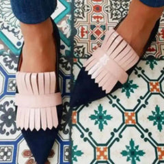 LIZAKOSHT  -  Boat Shoes Flat Heels Women's Loafers Pointed Toe Slip-on Women's Shoes