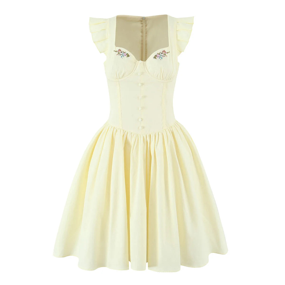LIZAKOSHT  -  Fashion Embroidery Summer Sweet and Spicy Lace Stitching Embroidery Waist Strap Small Skirt