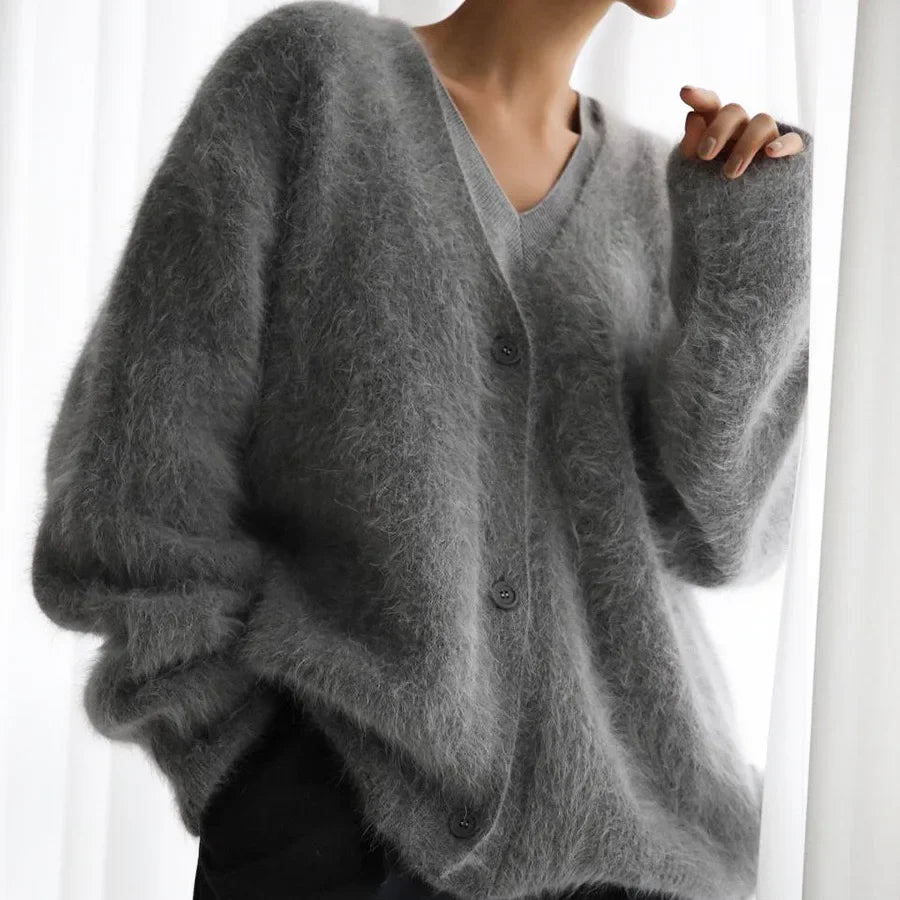 LIZAKOSHT  -  Knit Cardigan Sweater for Women Fashion Casual Single-breasted Long Sleeve Top 2025 Autumn Winter Women's Sweater Korean Style