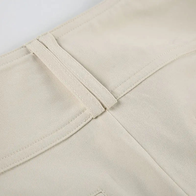LIZAKOSHT  -  American Retro Button Pocket Tooling Shorts Women Waist Hot Casual Pants