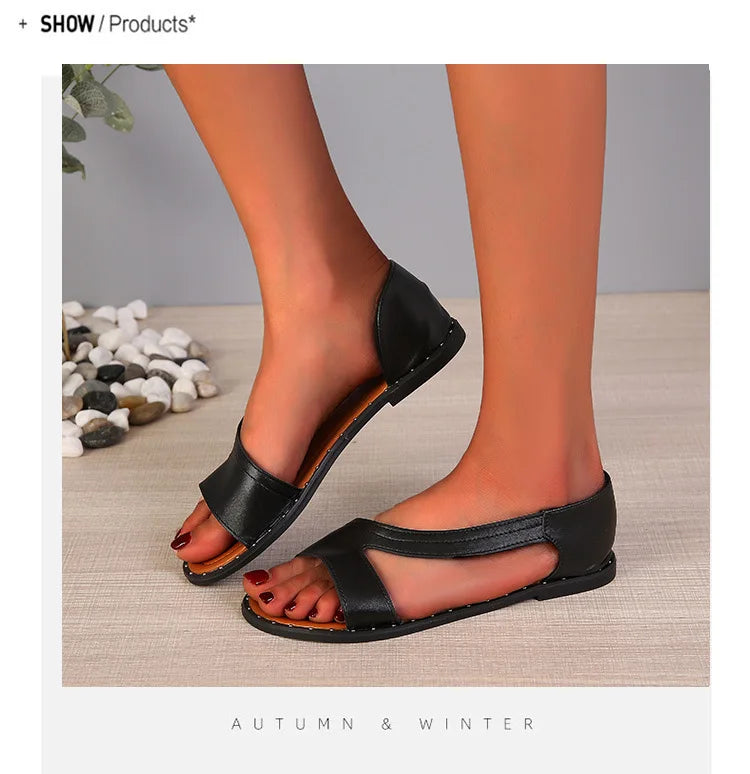LIZAKOSHT  -  New Sandals Women's Flat Casual Shoes Women's Flip-flops Fashion Comfortable Outdoor Women's Shoes Zapatos De Mujer