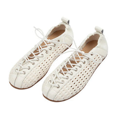 LIZAKOSHT  -  Hollow Out Round Toe Tabi Ballet Flats Heels Sandals Women Comfortable Walking Lazy Loafers Casual Girls Dance Shoes