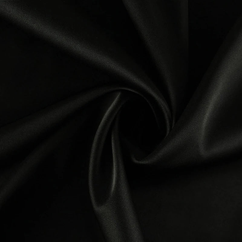LIZAKOSHT  -  Women's Sling Obliques Shoulder Slim Temperament Black Backless Fashion Satin Evening Party Maxi Lace Stitching Dress for Lady