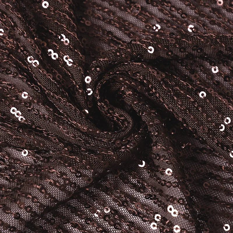 LIZAKOSHT  -  Retro Glitter Dress Sets Sexy V-neck Shiny Backless Lace-up Vest Glitter Skirt Set Fashion Party Club Women Dress Sets