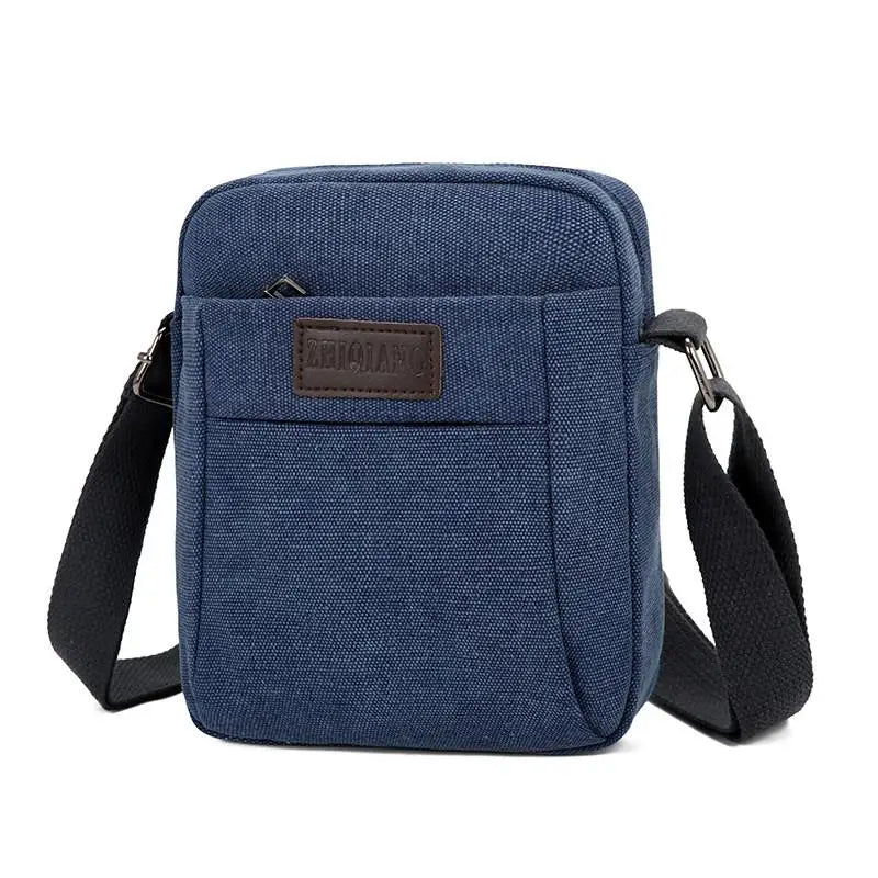LIZAKOSHT  -  Outdoor Canvas Crossbody Chest Bag Men's Single oulder Sling Bag Faion  Bapa Mobile Phone Bag Leisure Sports