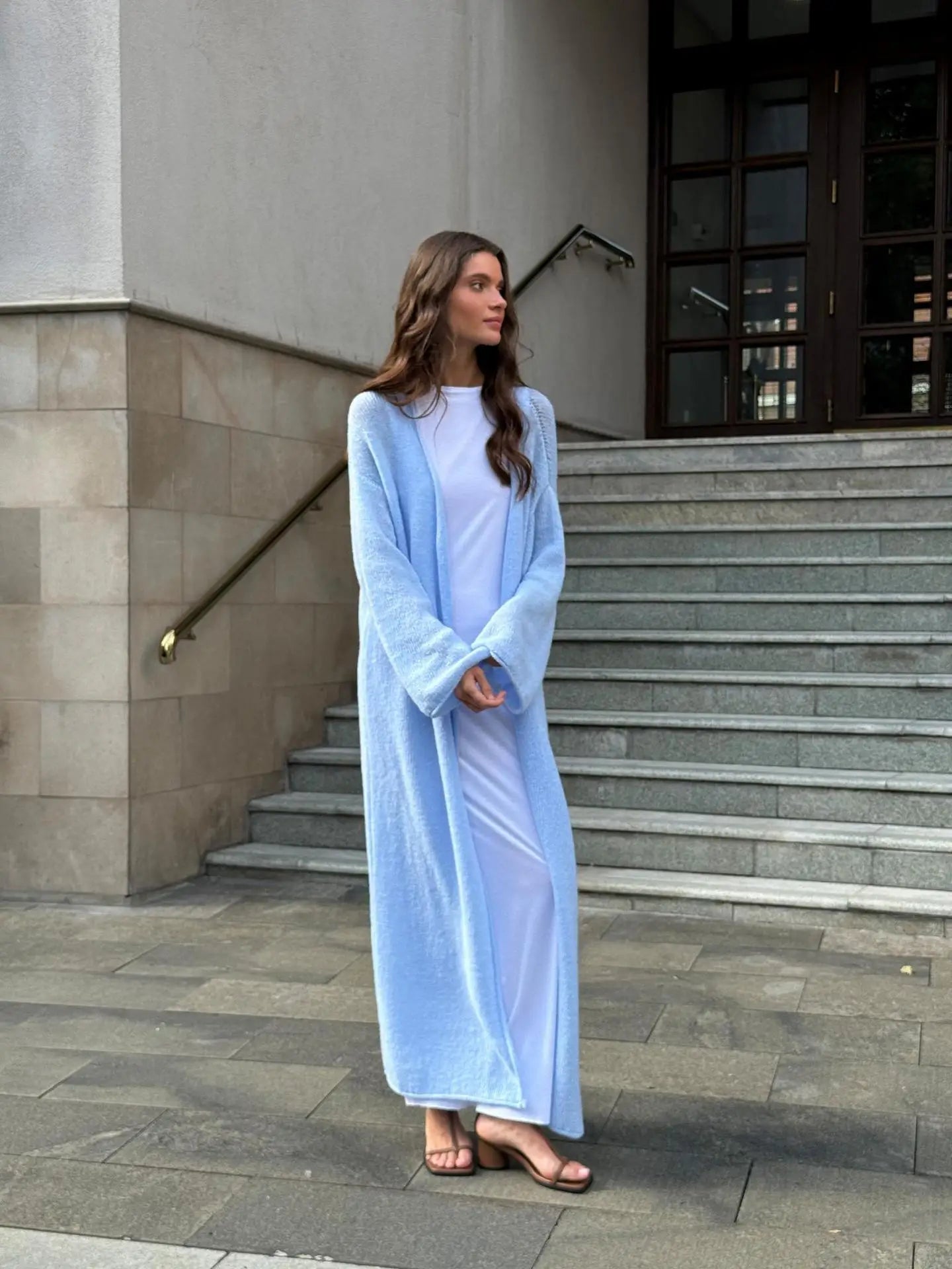 LIZAKOSHT  -  Knitted Cardigan Women Casual Simple Solid Color Loose Long Sleeve Thin Sweaters Outerwear Spring Fashion All-match Cardigans