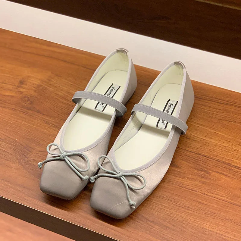 LIZAKOSHT  -  Spring New Candy Color Women Flat Shoes Fashion Round Toe Ladies Elegant Mary Jane Shoes Soft Ballerina Shoes New Woman