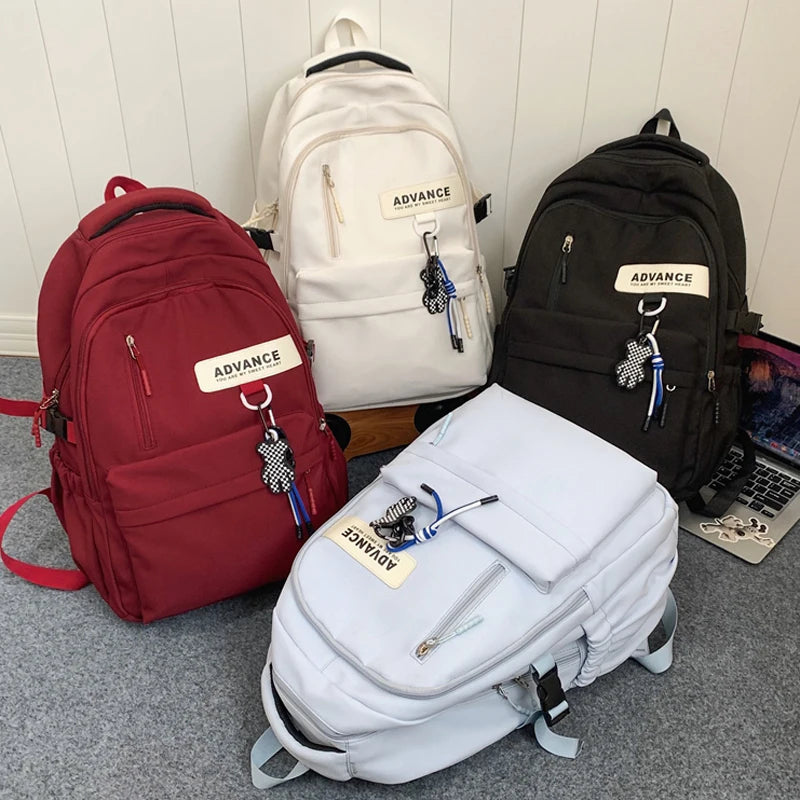 LIZAKOSHT  -  New Women Backpack Female Waterproof Nylon Travel Bag Large Capacity Kawaii Schoolbag For Teenage Girl Boy Student Bookbag