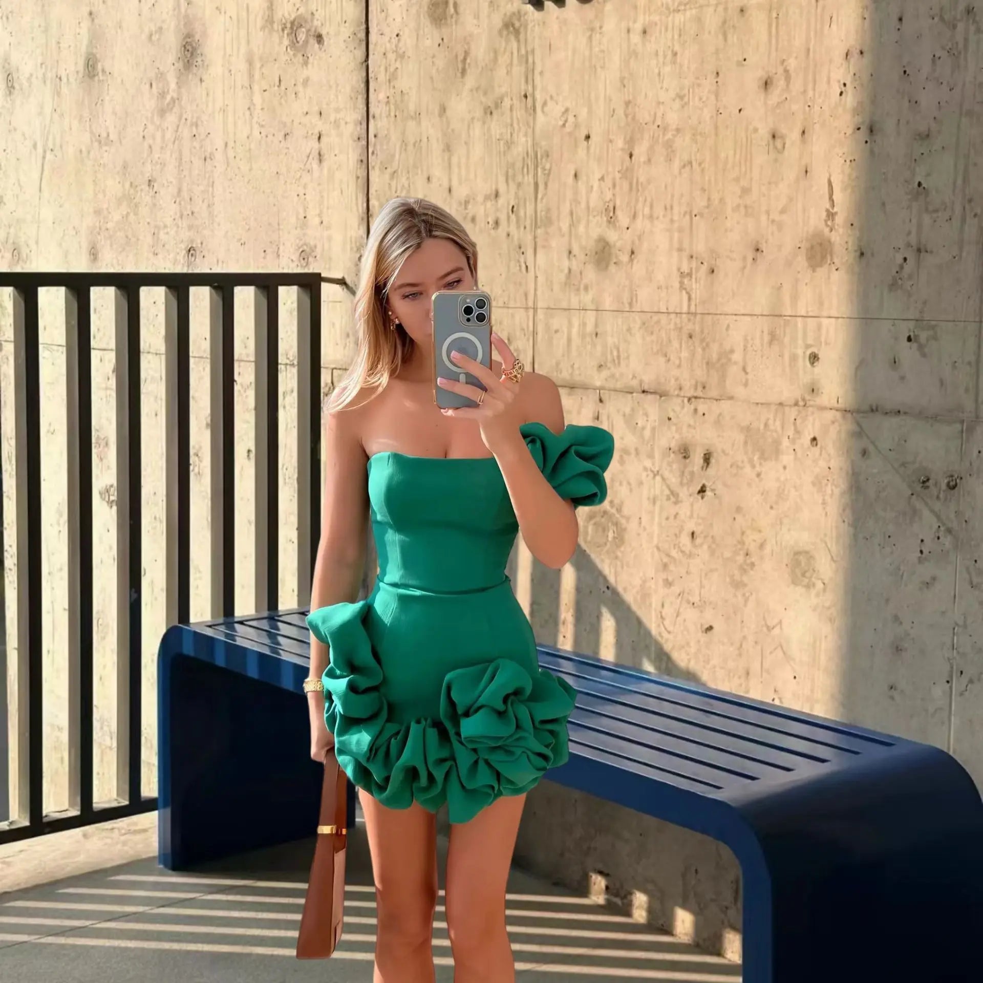 LIZAKOSHT  -  Elegant Strapless E Evening Club Party Female Robes Party Dress Mini Dress Sexy Backless High Waist A-line Dresses