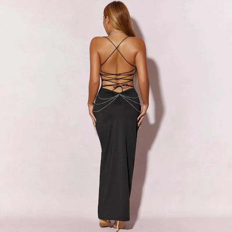 LIZAKOSHT  -  Temperament Strapless Sexy Dress A-Line Evening Dresses Formal Modern Backless Gown High Quality Prom Party Gowns for Women