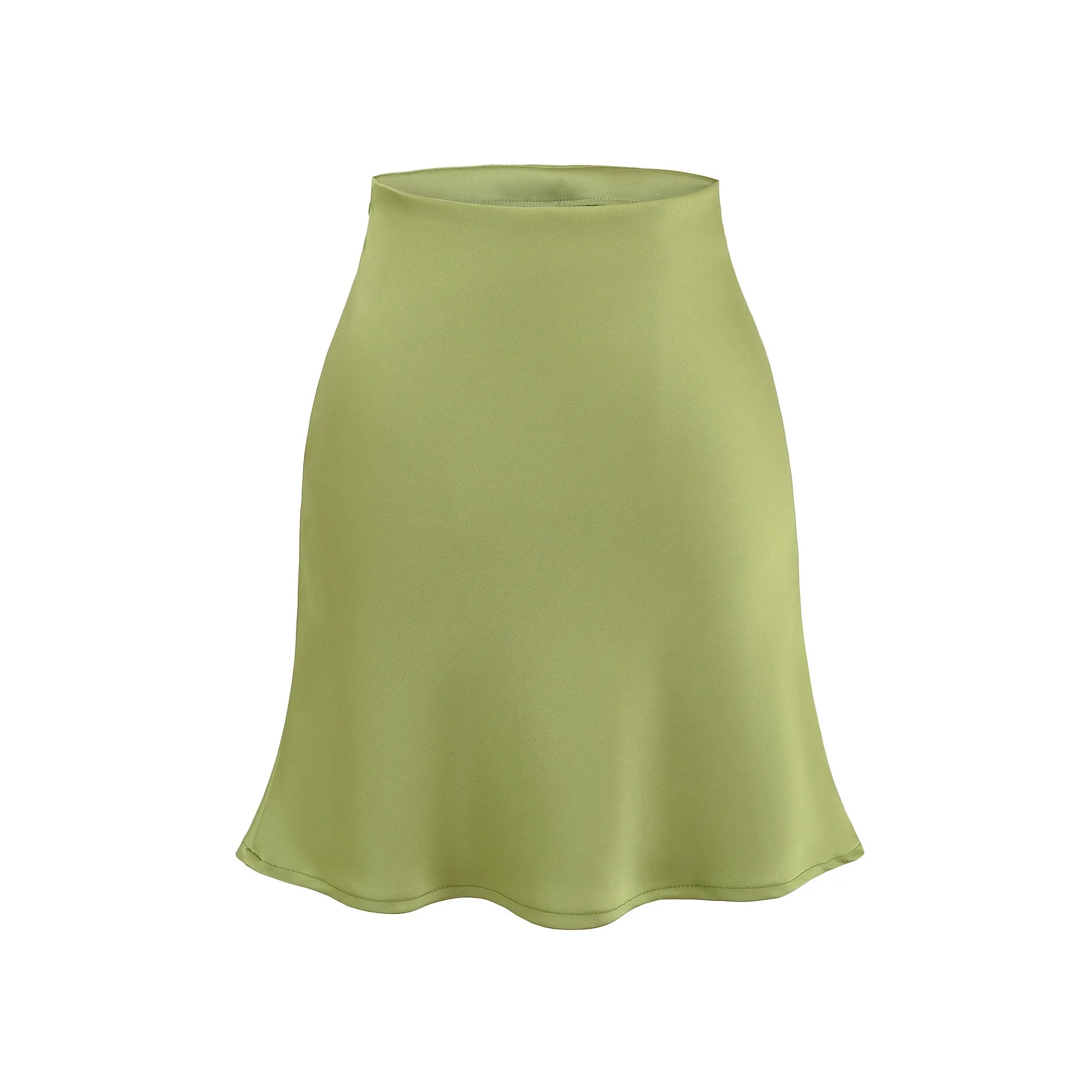 LIZAKOSHT  -  Summer High Waist Mini Women's Skirt Elegant Women Satin New Style High Waist Fish Tail Half Skirt Women Office Women's Skirts