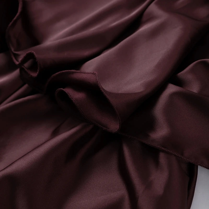 LIZAKOSHT  -  Sexy Solid Ruffles Sling Dress Women Sleeveless Backless Empire V-neck Long Party Dresses Female Spring Chic Lady A-line Robes
