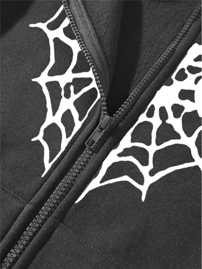 LIZAKOSHT  -  Thi Heartaped Printed Zipper Warm Hooded Cardigan Long Sve Mid-Length Polyester Women's Sweatirt Faion Autumn