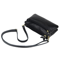 LIZAKOSHT  -  Genuine Leather Women Messenger Bags small Cowhide ladies Clutch wallet Multiple pockets female Shoulder Bags Cell phone purse