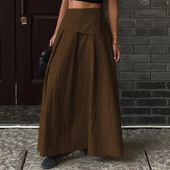 LIZAKOSHT  -  Autumn Women Solid Slim Fishtail Skirt Spring In Elegant Fashion High Waist Fold Skirts Lady Causal Street Short Dress Sexy