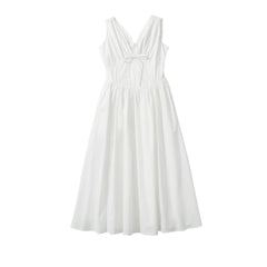 LIZAKOSHT  -  New European and American Holiday Style Hot Girl Sexy Deep V-neck Stitching Slim Figure Dress