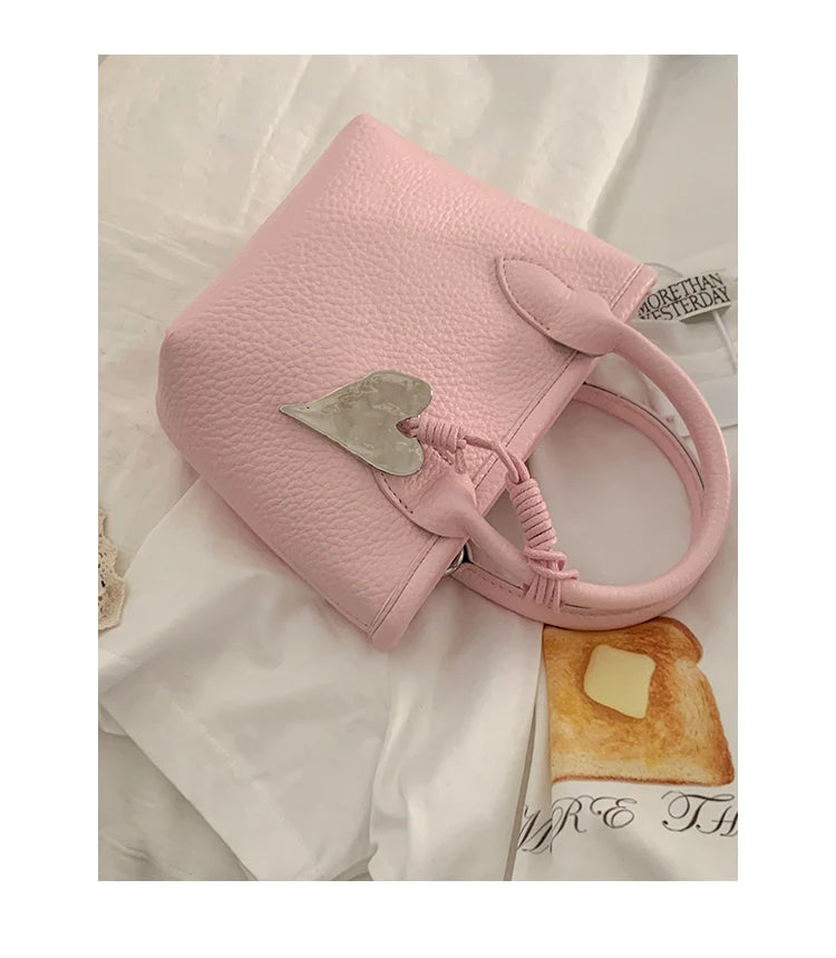 LIZAKOSHT  -  Summer  Handbag Women's Trendy Small Tote Bag Versatile oulder Crossbody Bag Soft PU Leather Daily Use Buet ape
