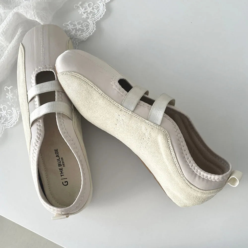 LIZAKOSHT  -  Leisure Ballet Flats Shoes Women Casual Sneakers Trend Summer Brand Designer Walking Cozy Dress Mary Jane Shoes Mujer