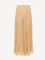 LIZAKOSHT  -  Casual Ruffle Turtleneck Shirt Skirt Women Set Solid Full Sleeve Hallow Out Top See Through Pleated Long Skirts 2025 Lady Suit