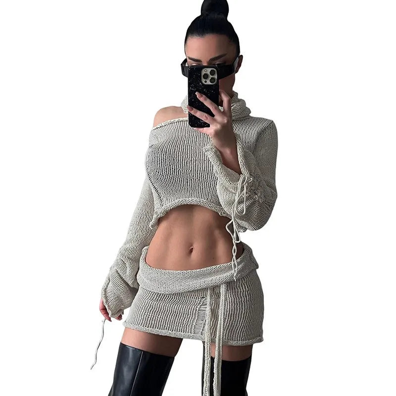 Lizakosht Summer Dress Women Trendy Vacation Outfits For New Slim Fit Jersey Short Skirt Set Solid Spandex Beach Tunic Sports Kaftan