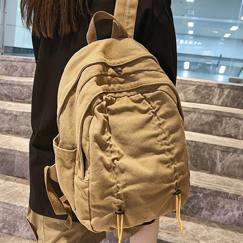LIZAKOSHT  -  New Vintage Canvas Backpack Schoolbag for Teenage Girls Boys Mochila Woman Man Rucksack High Quality