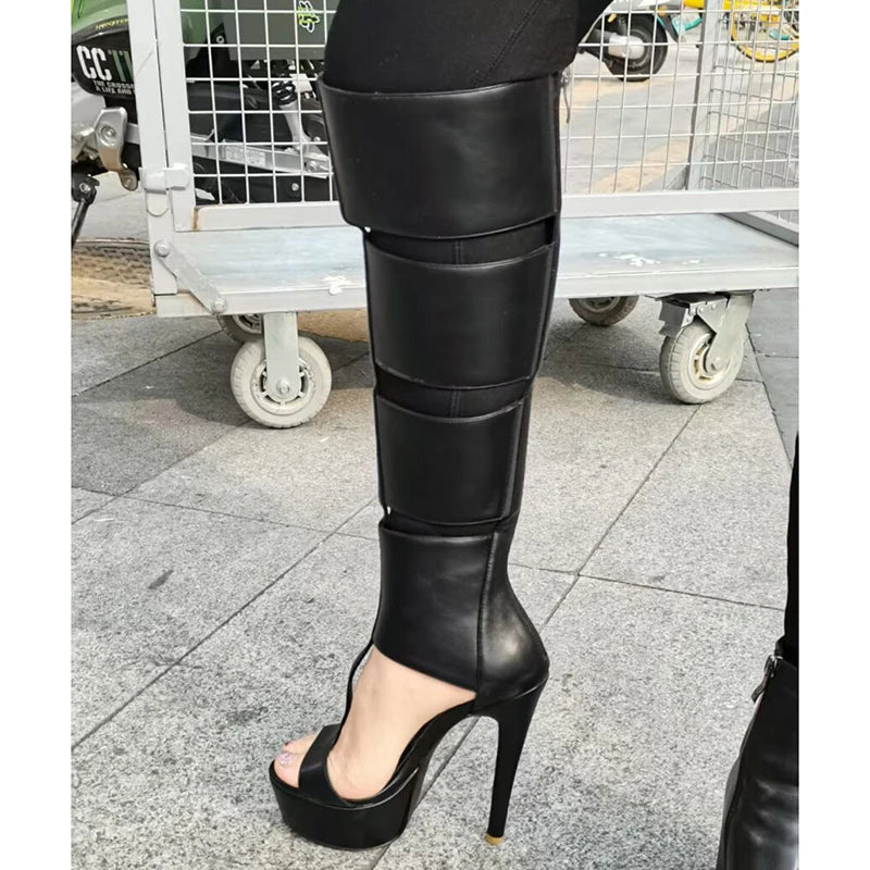 LIZAKOSHT  -  Summer sexy high heel platform  women sandal belt peep toe night party sandal