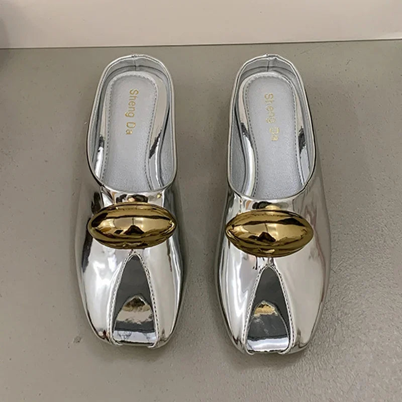 LIZAKOSHT  -  Summer Women Flats Slippers Classic Casual Mules Shoes Designer Fashion Sandals 2025 Brand Slides Walking Home Mujer Zapatillas