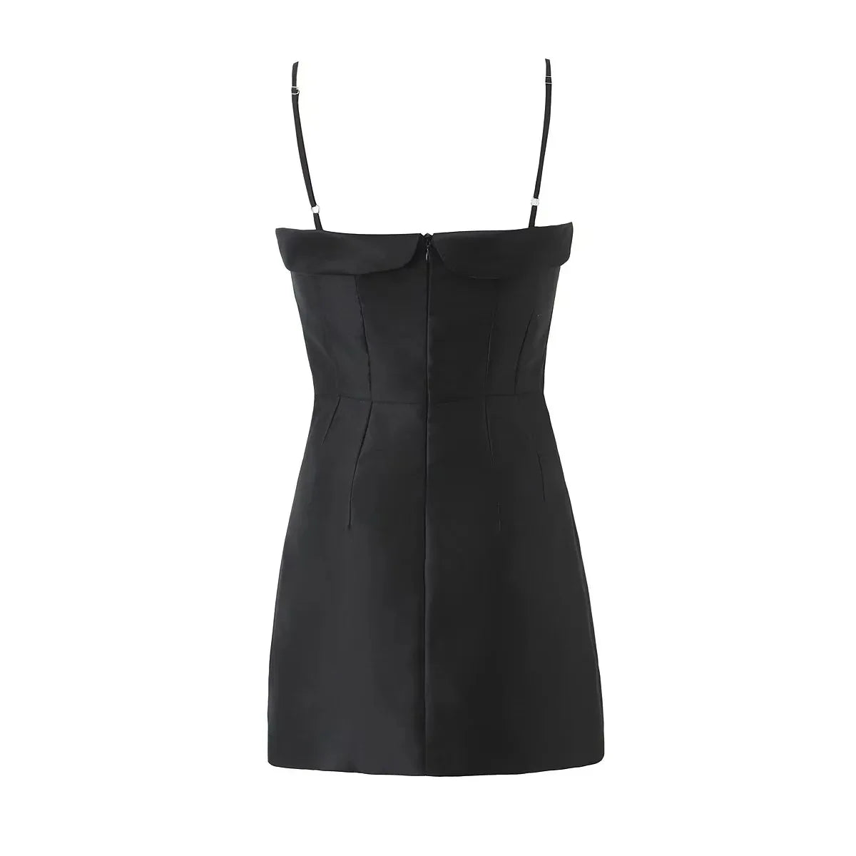 LIZAKOSHT  -  Ladies Daughter Wind Suspender Skirt Female French Bow Satin High Waist Short A-line Skirt Dress
