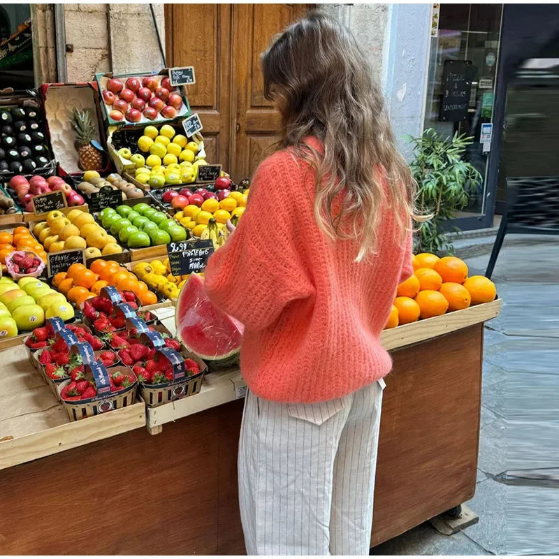 LIZAKOSHT  -  Fashion Solid Sweaters For Women O-neck Full Sleeve Pullovers 2025 Autumn Winter Elegant Female Daily Casual Warmth Outerwear
