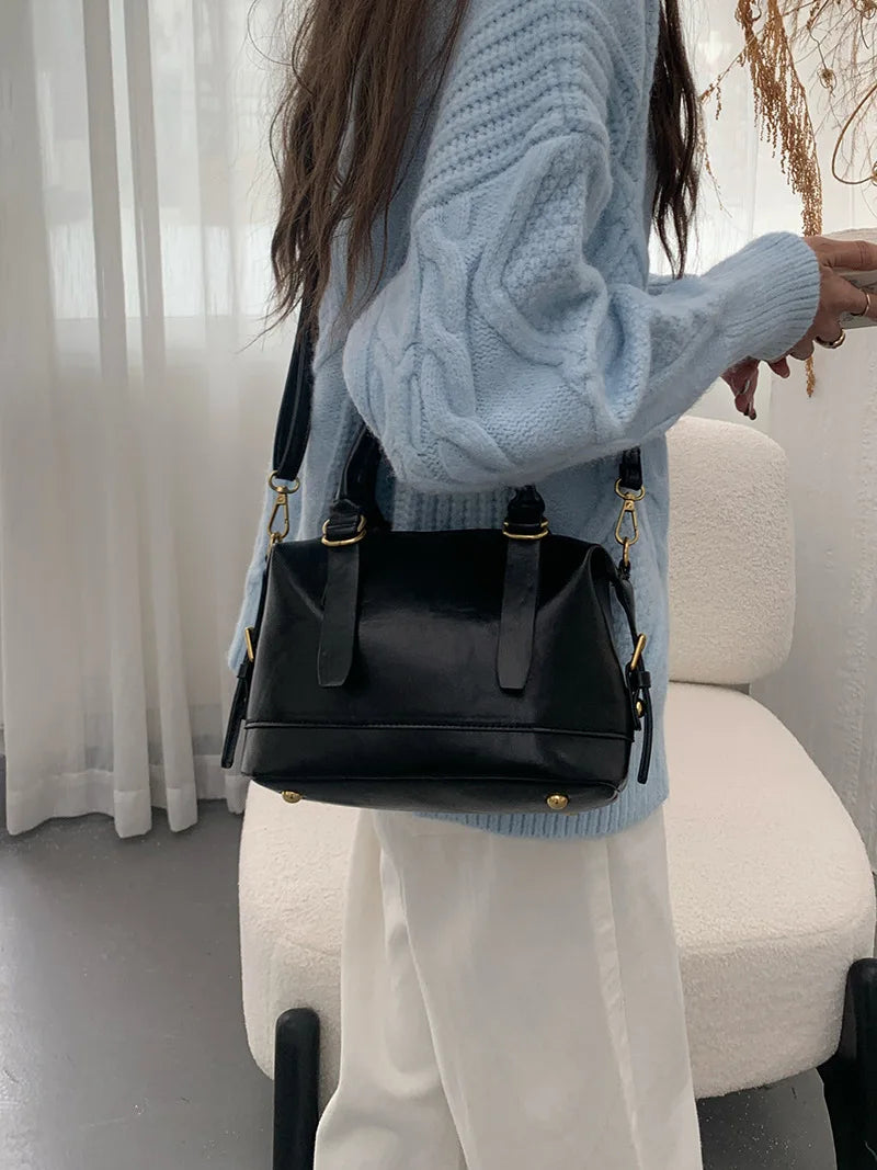 LIZAKOSHT  -  Vintage Ladies Messenger Bag New Handbags for Women shoulder bags PU Leather Luxury Square Bag small totes bolsos