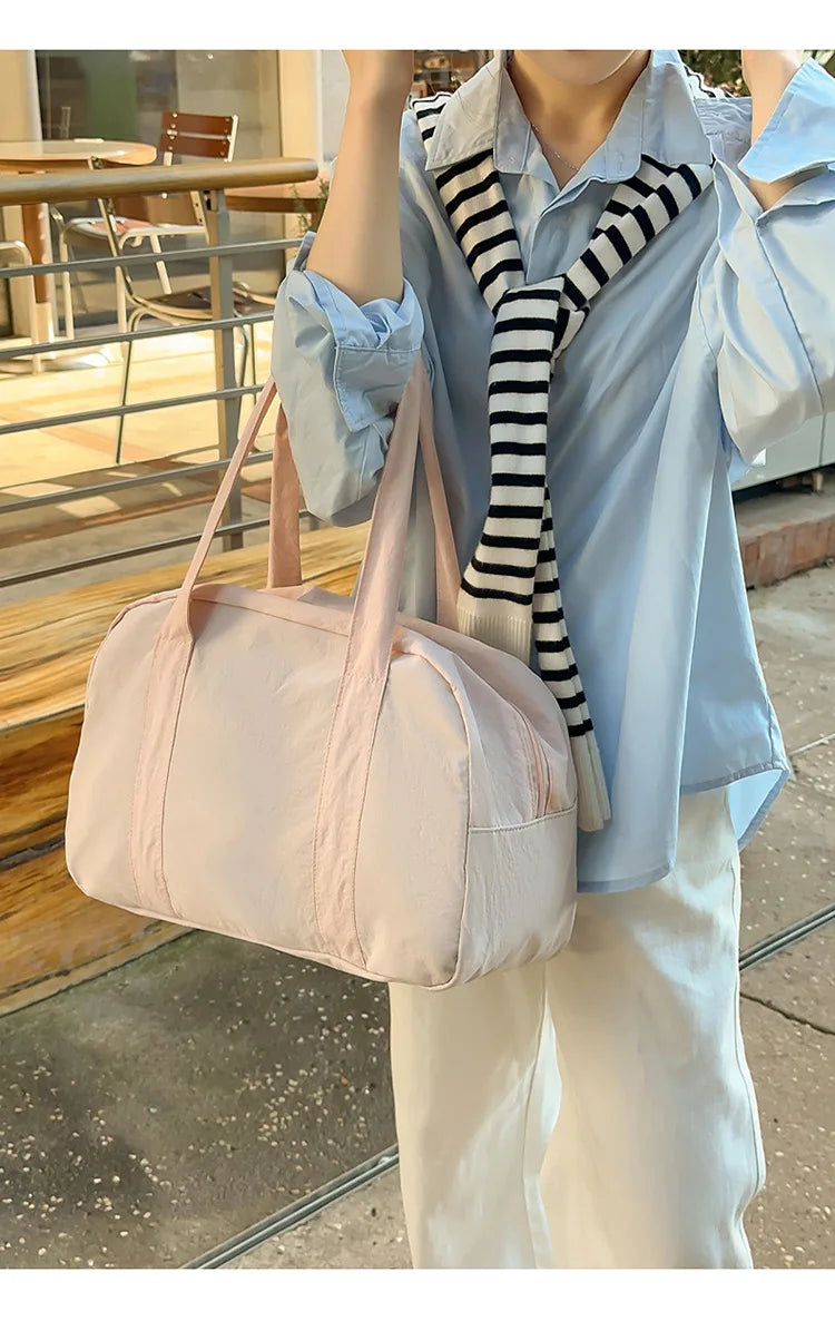LIZAKOSHT  -  New Cute Shoulder Bag for Girls Simple Design Student Handle Bag  Bag for Textured Casual and Simple DesignTravel Daily Commute