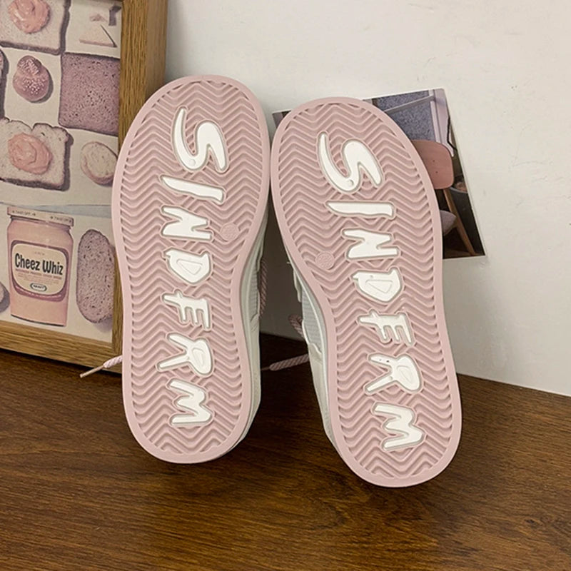 LIZAKOSHT  -  Small White Shoes Clogs Platform Casual Female Sneakers All-Match Wedge Basket 2025 Summer Creepers Breathable Sports Leisure
