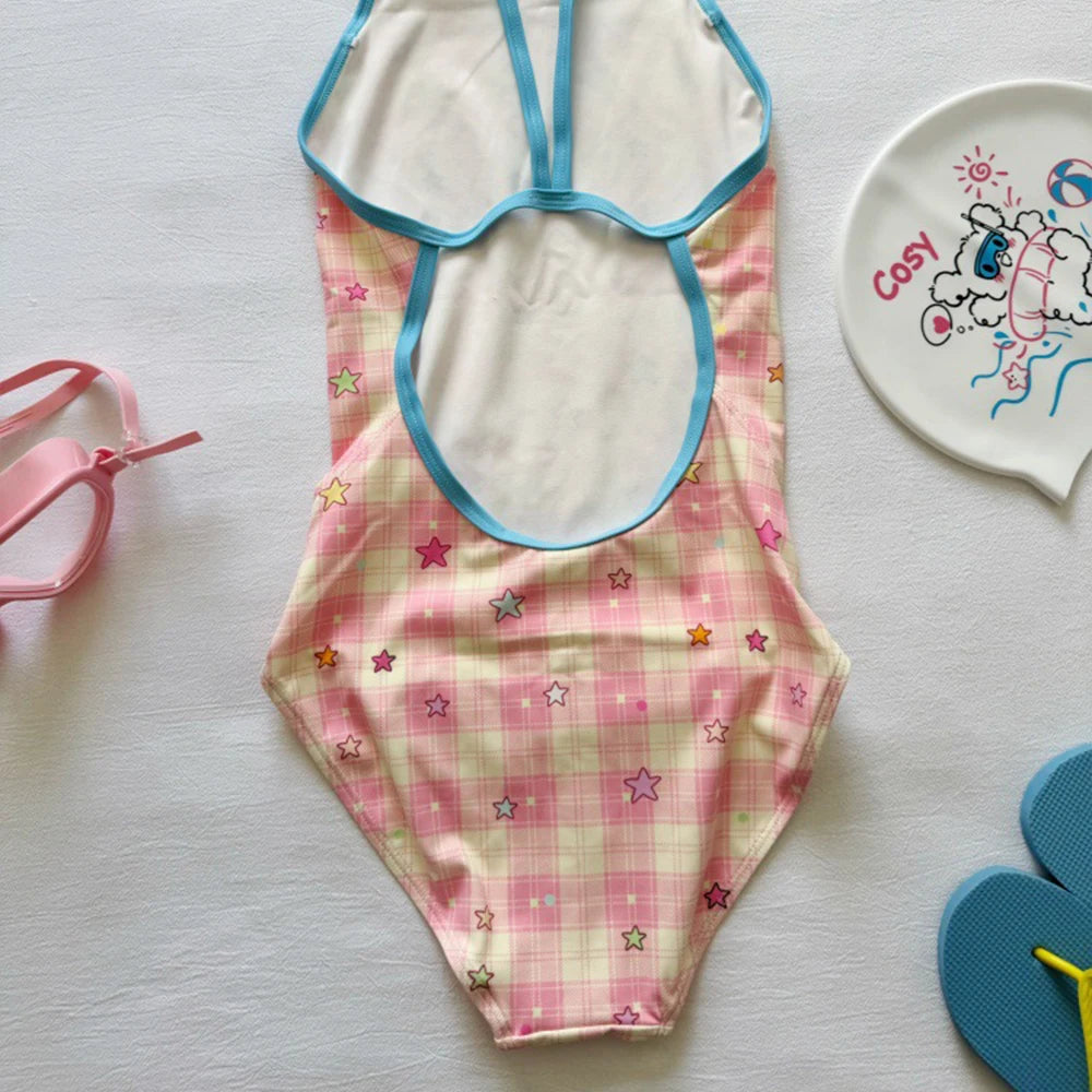 LIZAKOSHT  -  Women's One-Piece Swimsuit Bikini Swimsuit Professional Competition Training Sweet and Cute New Style Fashion Swimsuit for Girls